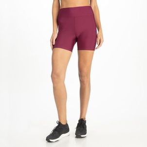 Shorts Feminino de Treino Slim 100 Domyos Bordo