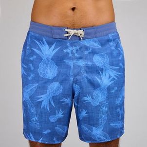 Shorts masculino de surf 100 BS Olaian Azul-tempestade