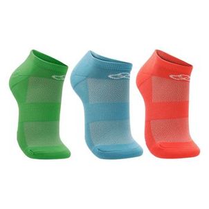 Meia Olympikus Cano Invisível Neon Pacote c/ 3 pares Masculina