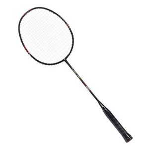 Raquete de Badminton DHS Nex CQ02BA Super Light Carbon Series Preta e Vermelha