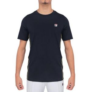 Camiseta Fila Tennis Match Marinho e Amarelo