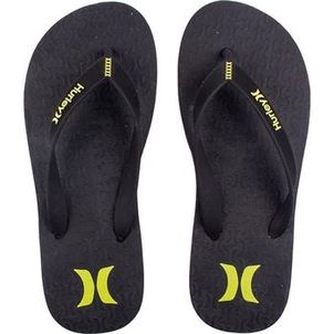Chinelo Hurley Icon Preto/Preto/Verde