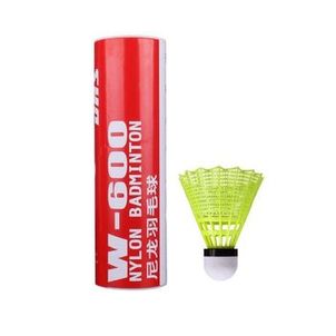 Peteca de Badminton DHS W600 - Tubo com 6 unidades
