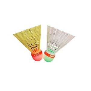 Peteca de Badminton DHS Luminous - Tubo com 2 unidades