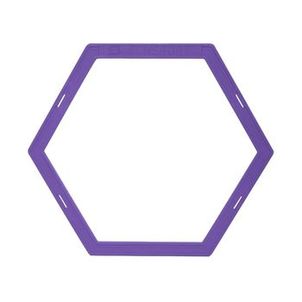 Kit 5 Argolas de Agilidade De Treino Funcional Salto Hexagonal Colmeia - Roxo