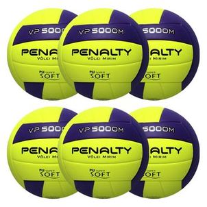 Kit 6 Bolas Vôlei Penalty Vp 5000 M X