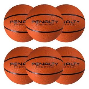 Kit 6 Bolas Basquete Penalty Playoff Baby Ix
