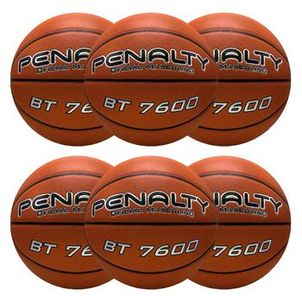 Kit 6 Bolas De Basquete Penalty Bt7600 Viii