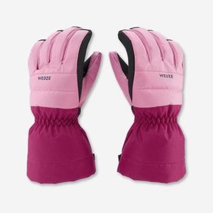 Luva Infantil de Ski 500 Wedze Roxo