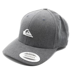 Boné Quiksilver Aba Curva Washing Baseball Cinza Escuro