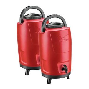 Kit com 2 Botijões Térmicos 12L Vermelho Velvet Invicta