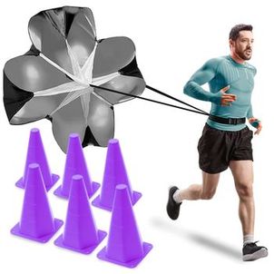 Kit Cone Para Treino Funcional Resistência Corrida Futebol Agilidade (Roxo)