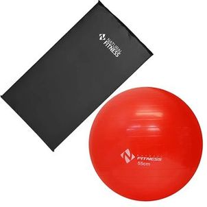 Kit Colchonete - 20mm + Bola Suiça Pilates 55 Cm