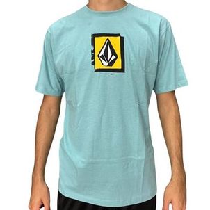Camiseta Volcom Gradation SM25 Masculina Azul Médio