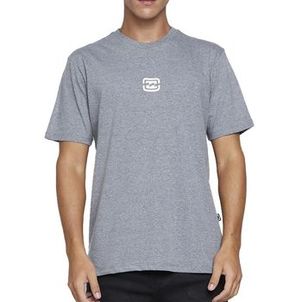 Camiseta Billabong Bracket Wave SM25 Cinza Médio Mescla