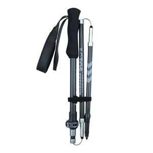 Bastão de Caminhada Actos Pro Race Carbon Estrutura em Carbono 3K Ajustável 38-135cm Preto Azteq