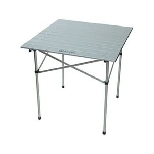 Mesa Dobrável Iztac em Alumínio 70x70cm Prata Azteq