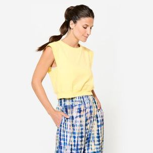 Blusa Cropped Yoga Algodão Orgânico