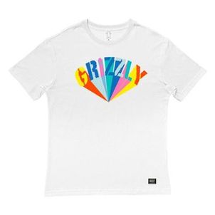 Camiseta Grizzly Color Wheel Masculina Branco