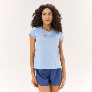 Camiseta Feminina de Treino Essential 120 Azul