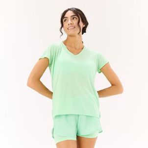 Camiseta Feminina de Treino 100 Verde