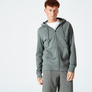 Casaco Masculino de Ginástica e Pilates 500 Essentials Domyos Caqui