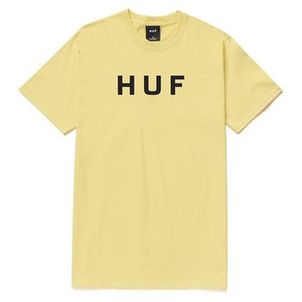 Camiseta Huf Essentials OG Logo Masculina Areia