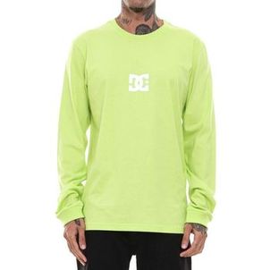 Camiseta DC Shoes Manga Longa Minimal Stripe Amarelo