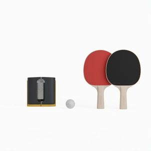 Conjunto de Ping Pong Rollnet para Pequenas Superfícies com 2 Raquetes PPR100 e 2 Bolas