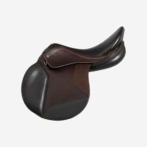 Sela de Equitação em Couro 500 – 17,5" para Cavalo