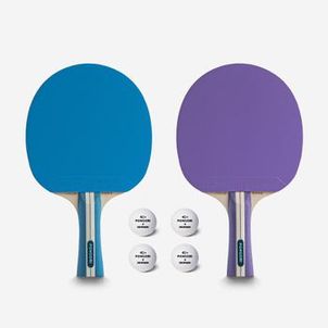 Conjunto 2 Raquetes Ping Pong TTR 130 SPIN 4* ITTF Kiukma