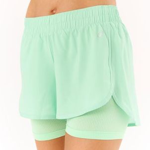 Shorts 2 em 1 Feminino de Treino 120 Domyos Verde