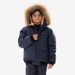 Jaqueta Infantil Trilha 500 Impermeável Térmica Quechua Azul