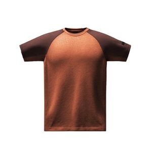 Camiseta masculina de manga curta em lã Merino - Merino Resist Marrom