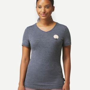 Camiseta feminina de Trekking Travel 100