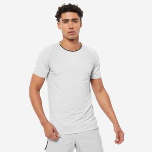 Camiseta masculina de manga curta respirável para treinamento cruzado