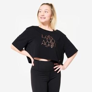 Camiseta Feminina Cropped de Dança Moderna Crop Top