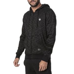 Moletom Hurley Aberto Rash Masculino Preto