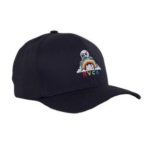 Boné RVCA Aba Curva Rainbow Skull Strapback SM25 Preto
