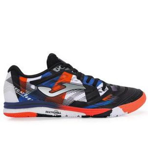 Chuteira Joma Futsal Regate Rebound Preto Laranja e Azul