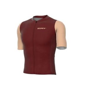 Camisa ciclismo ERT Euro Grená slim fit unissex