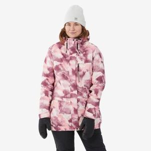 Jaqueta Feminina Ski 500 Impermeável Térmica Pista Neve Rosa