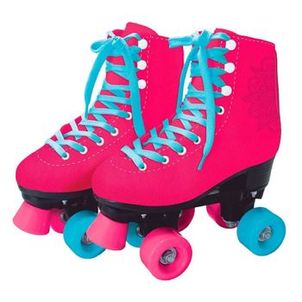 Patins Clássico FUN Rosa 4 Rodas TAM: 37/38 (MOSTRUÁRIO)