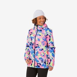 Jaqueta Feminina Ski 100 Impermeável Térmica Pista Neve Rosa