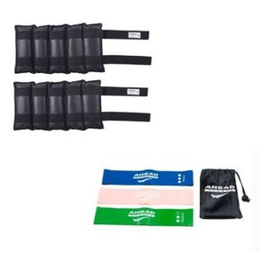 Kit Par de Caneleiras 10kg + Mini Band AHEAD SPORTS