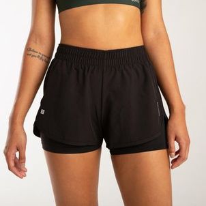 Shorts 2 em 1 Feminino de Treino 120 Domyos