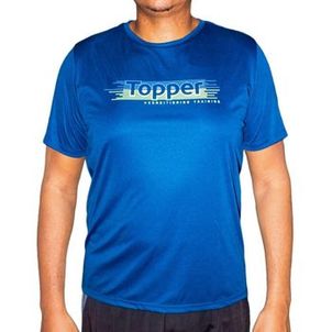 Camiseta Esportiva Topper Masculina Stamp Logo Plus Size