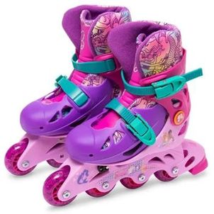 Patins In-Line Barbie 3 Rodas Ajustáveis s/ acessorio Tam 29-32 (MOSTRUÁRIO)