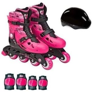 Patins Ajustavel FUN Barbie G2 c/ acessórios de segurança TAM 37-40 (MOSTRUÁRIO)