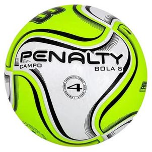 Bola de Futebol de Campo Penalty 8 N4 XXIV - Branco e Amarelo